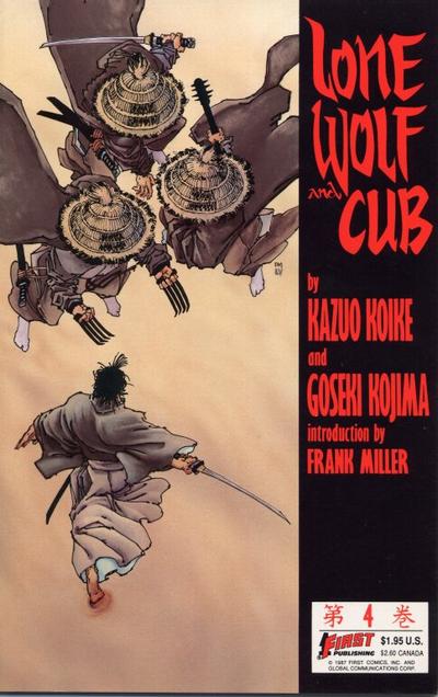 Original Cover to Lone Wolf and Cub #4 by Frank Miller