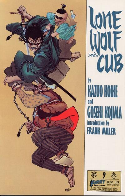 Original Cover to Lone Wolf and Cub #9 by Frank Miller