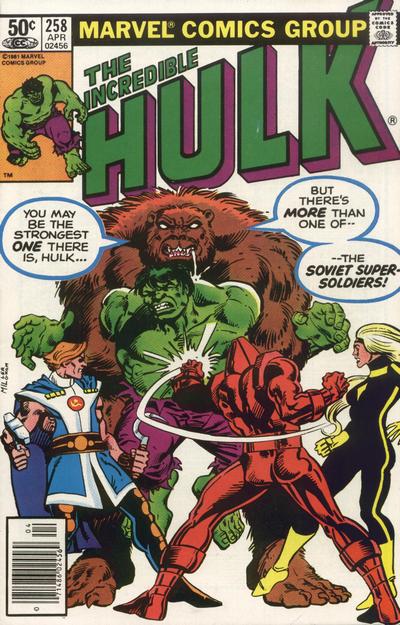 Cover to The Incredible Hulk #258 by Frank Miller