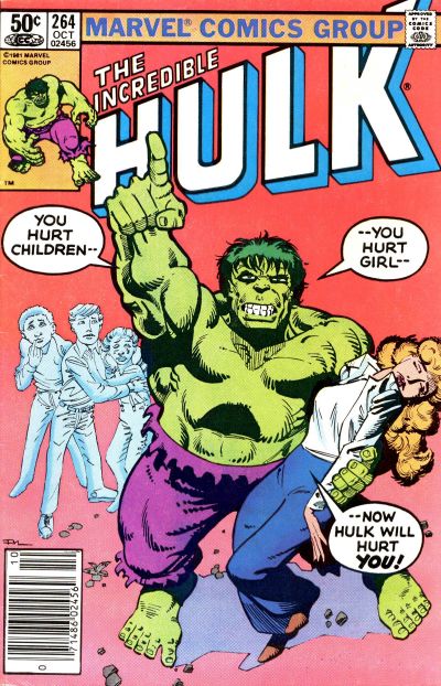 Cover to The Incredible Hulk #264 by Frank Miller